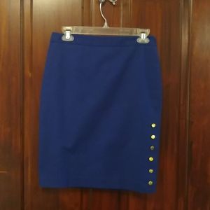 Navy high waisted Pencil Skirt
